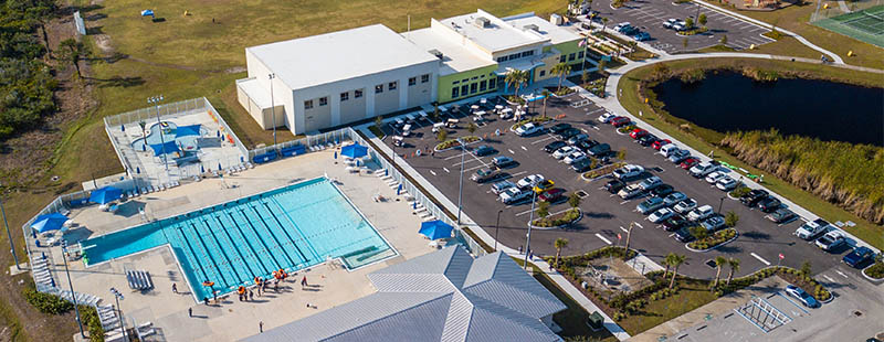 Ann & Chuck Dever Regional Park Pool Aerial