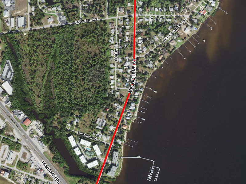 Charlotte Harbor CRA - Melbourne Street multi-use path Project Image