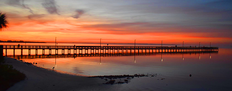 Port Charlotte Beach Park Fishing Pier Sunrise